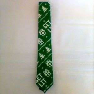 "Get Lit" Christmas Tie